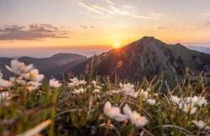 Sonnenaufgang an der Nagelfuhkette